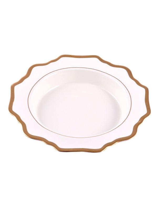PIATTI LINEA FLOREAL BIANCO