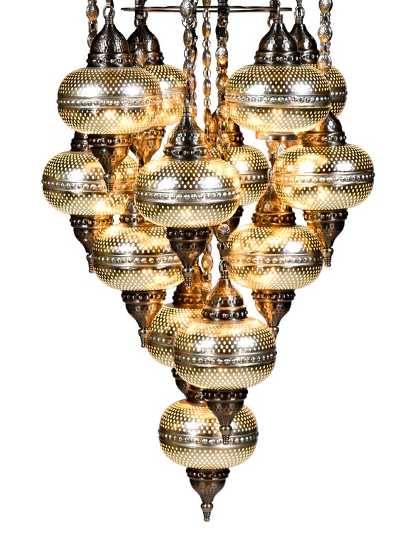 LAMPADARIO TURCO A 13 LUCI