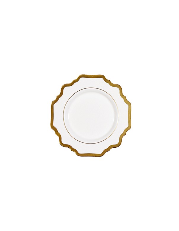 SOTTOPIATTO E PIATTINO PANE LINEA FLOREAL BIANCO