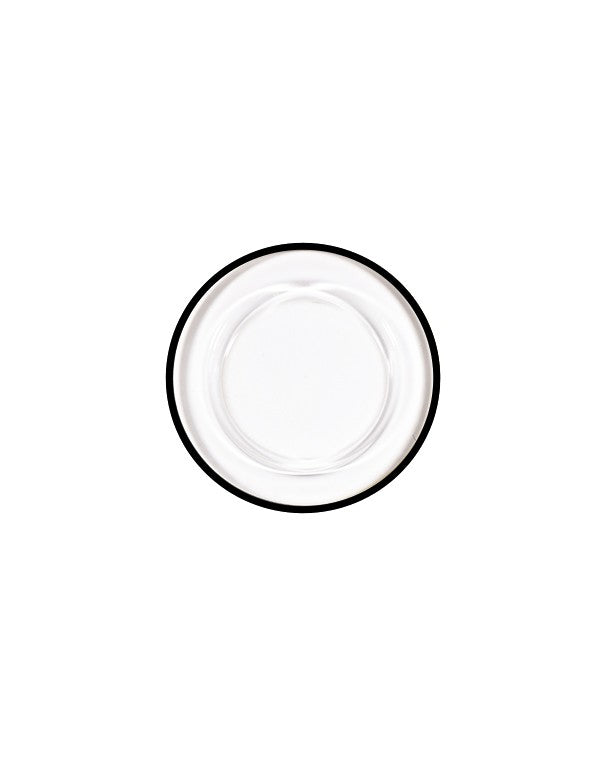 SOTTOPIATTO E PIATTINO PANE CRISTAL FILO NERO