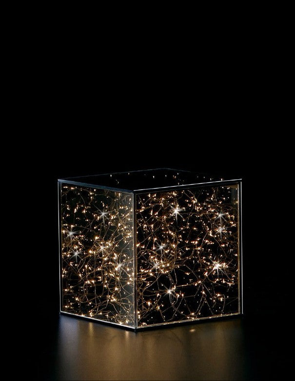 CUBO LUCCIOLE IN VETRO