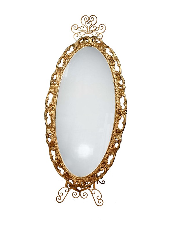 SPECCHIO FIGURA INTERA ORO