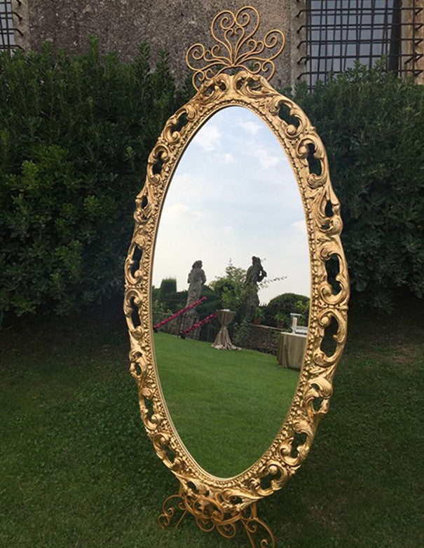 SPECCHIO FIGURA INTERA ORO