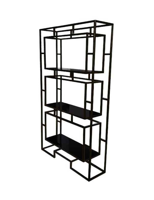 VETRINA DESIGN RETTANGOLARE NERO