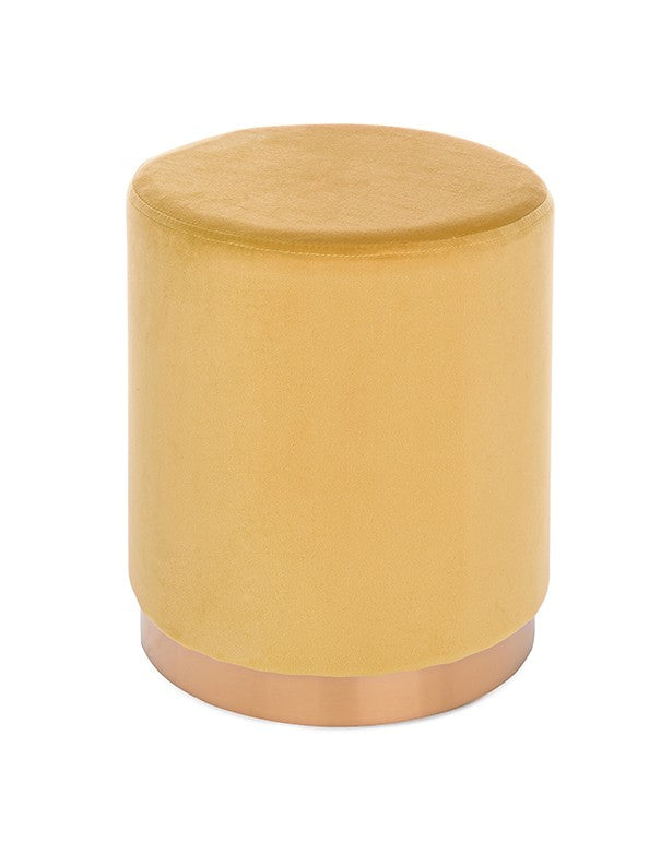 POUF ELIZABETH TONDO GIALLO PAGLIERINO
