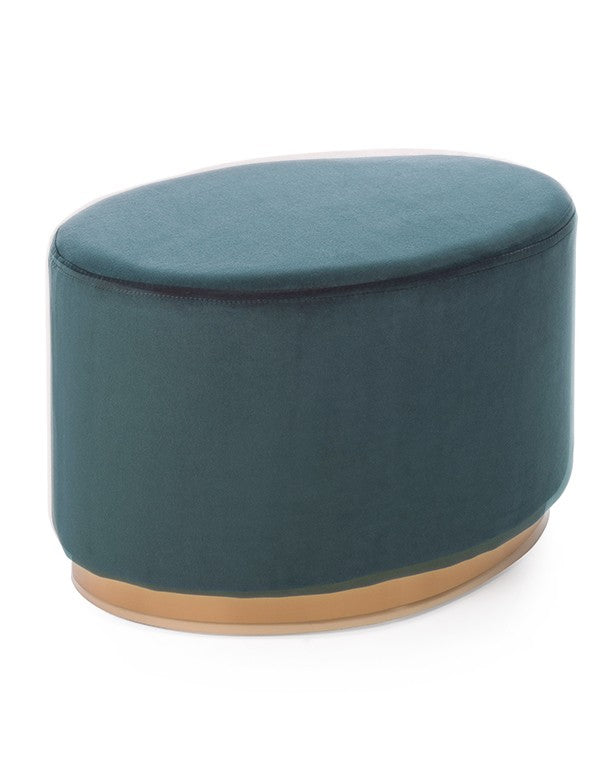 POUF ELIZABETH OVALE VERDE
