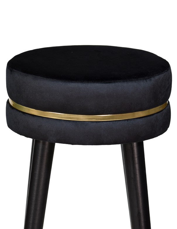 SGABELLO BAR PARIS NERO E ORO