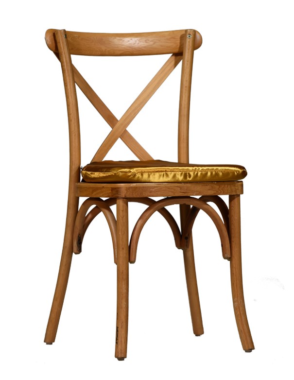 CUSCINO SEDIA IN RASO ORO CHIAVARINA-PARIGINA-TOSCANA