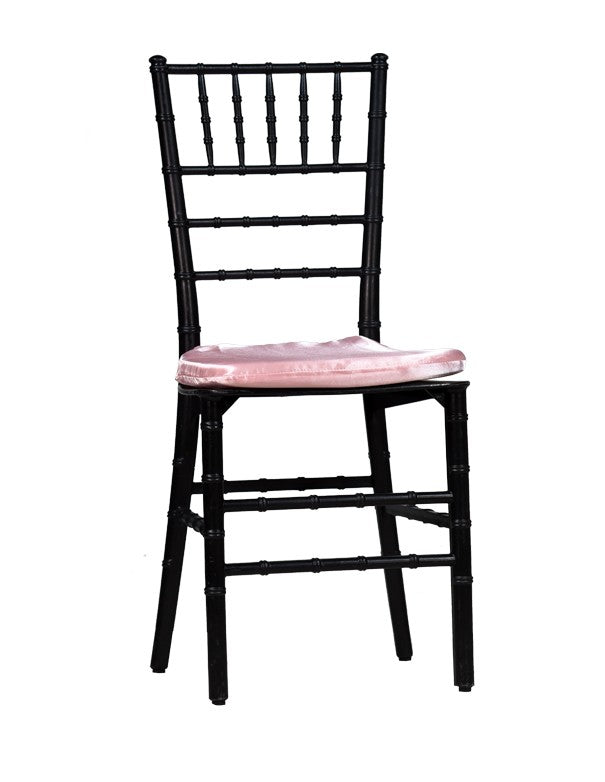 CUSCINO SEDIA IN RASO ROSA BARBIE CHIAVARINA-PARIGINA-TOSCANA