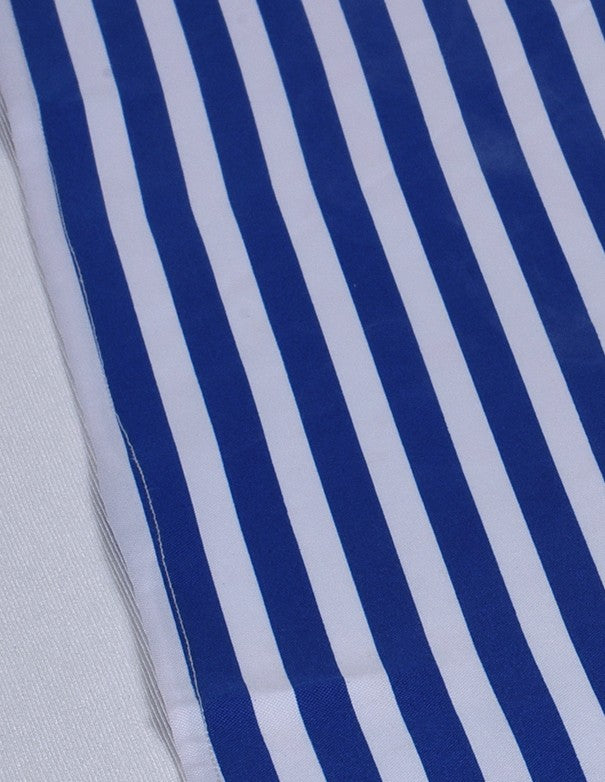 RUNNER COTONE RIGHE BLU E BIANCO