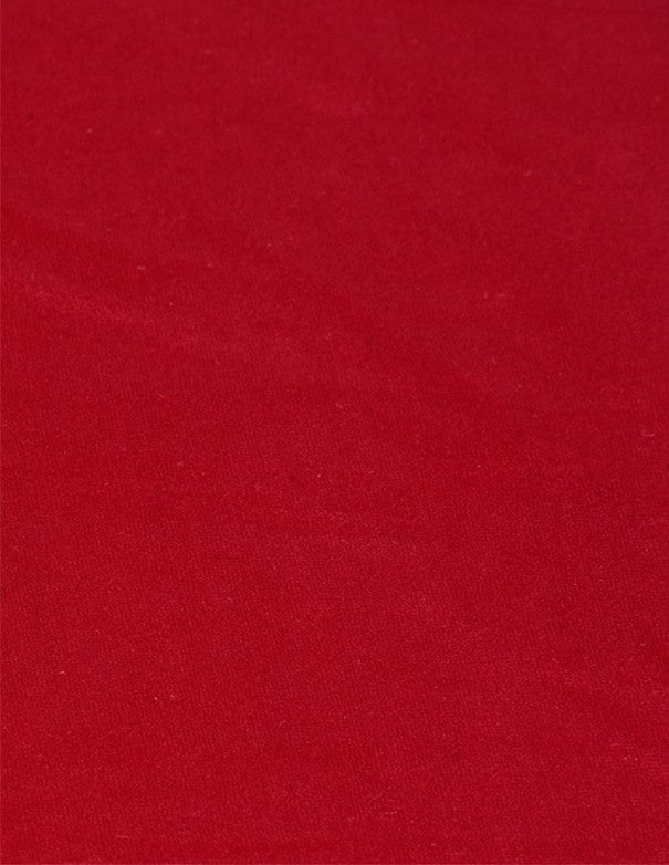 TOVAGLIA QUADRATA VELLUTO ROSSO