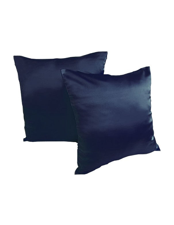 CUSCINO IN RASO BLU
