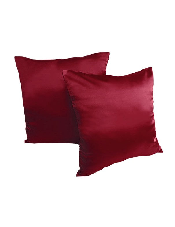 CUSCINO IN RASO BORDEAUX
