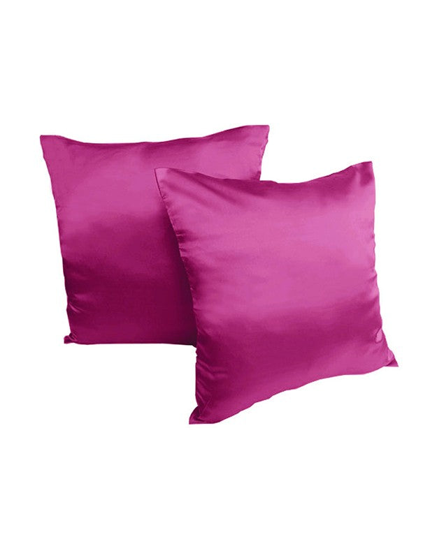 CUSCINO IN RASO FUCSIA