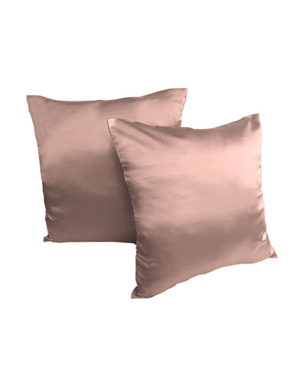 CUSCINO IN RASO ROSA ANTICO