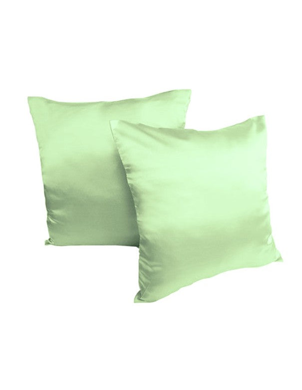 CUSCINO IN RASO VERDE MELA