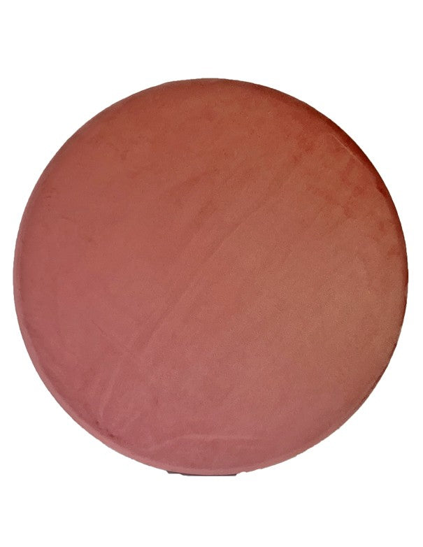 SOTTOPIATTO TONDO VELLUTO ROSA ANTICO