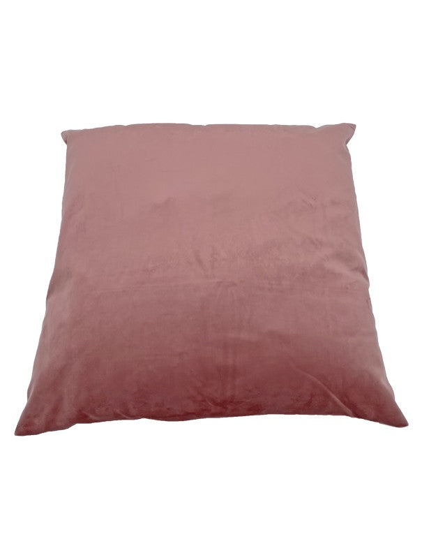 CUSCINO VELLUTO ROSA ANTICO