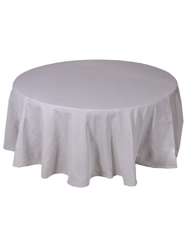 TOVAGLIA TONDA MISTO LINO GRIGIO