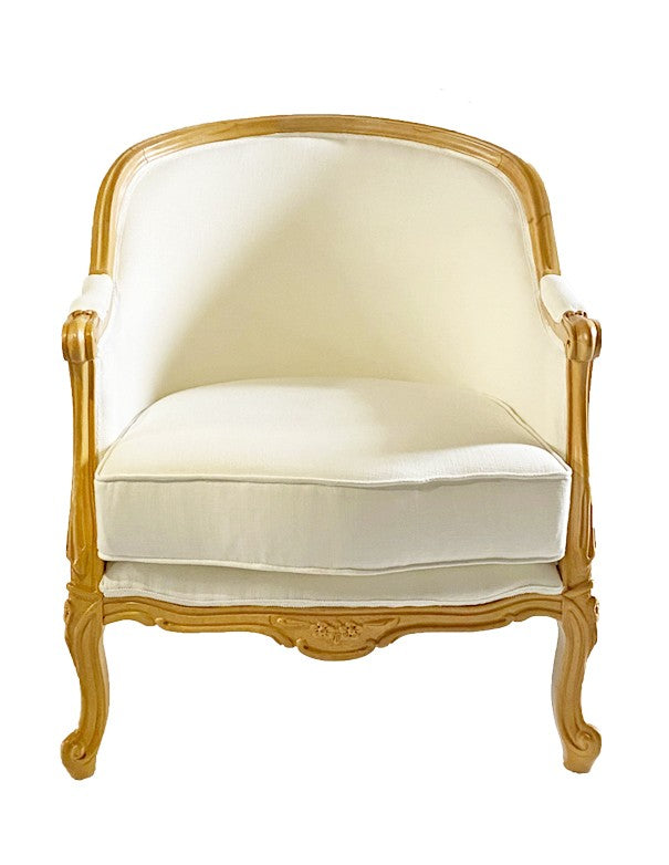 POLTRONA IN LEGNO CLASSIC PANNA