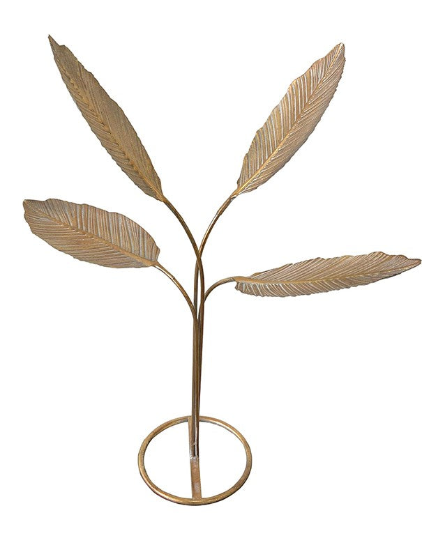 FOGLIE DECORATIVE DA TAVOLA METALLO ORO