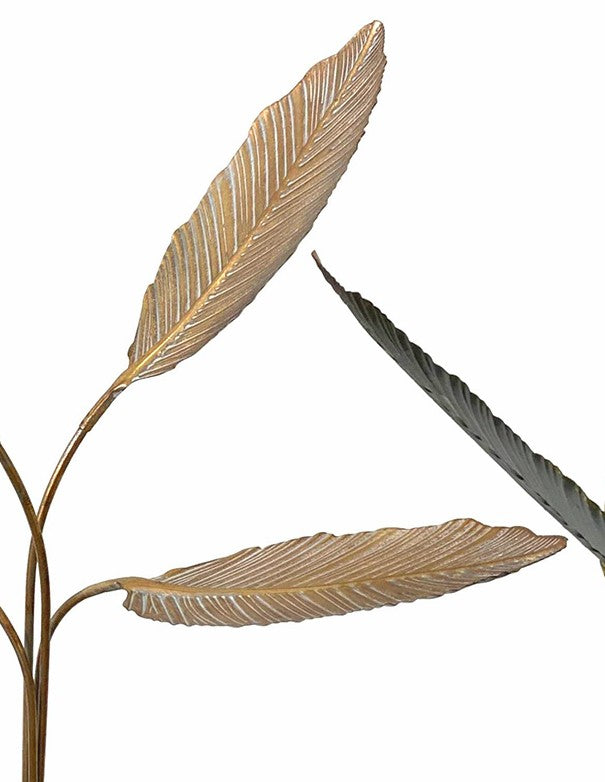 FOGLIE DECORATIVE DA TAVOLA METALLO ORO
