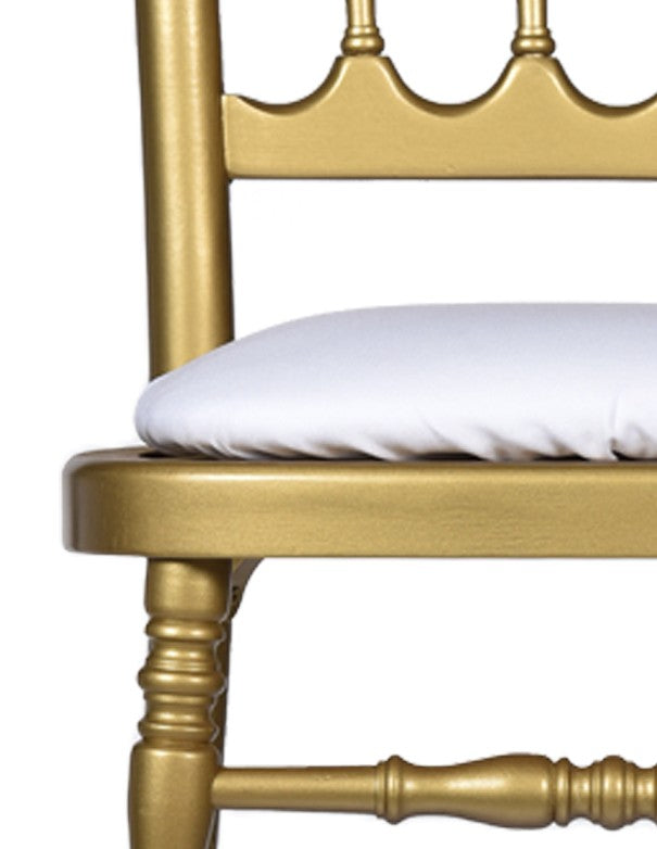 CUSCINO IN COTONE BIANCO SEDIA PARIGINA ORO