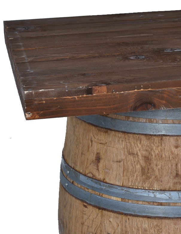 TAVOLO RUSTICO RETTANGOLARE CON BOTTI