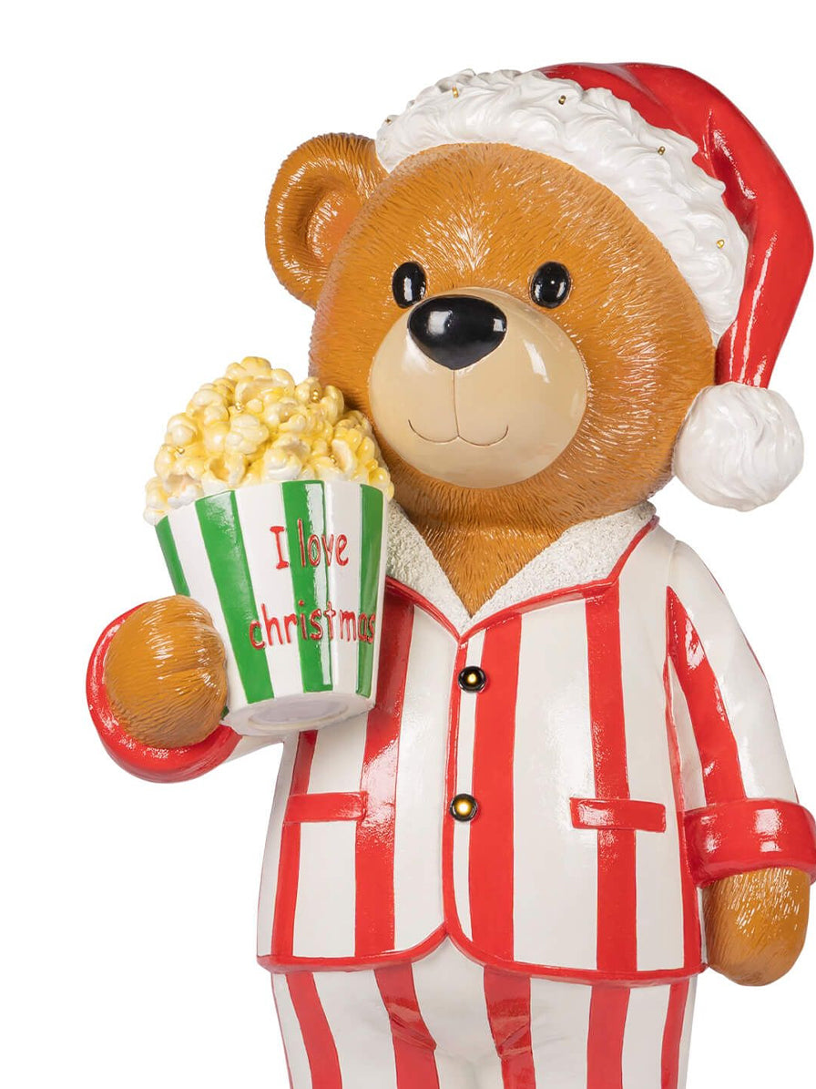 ORSO NATALIZIO CON POPCORN