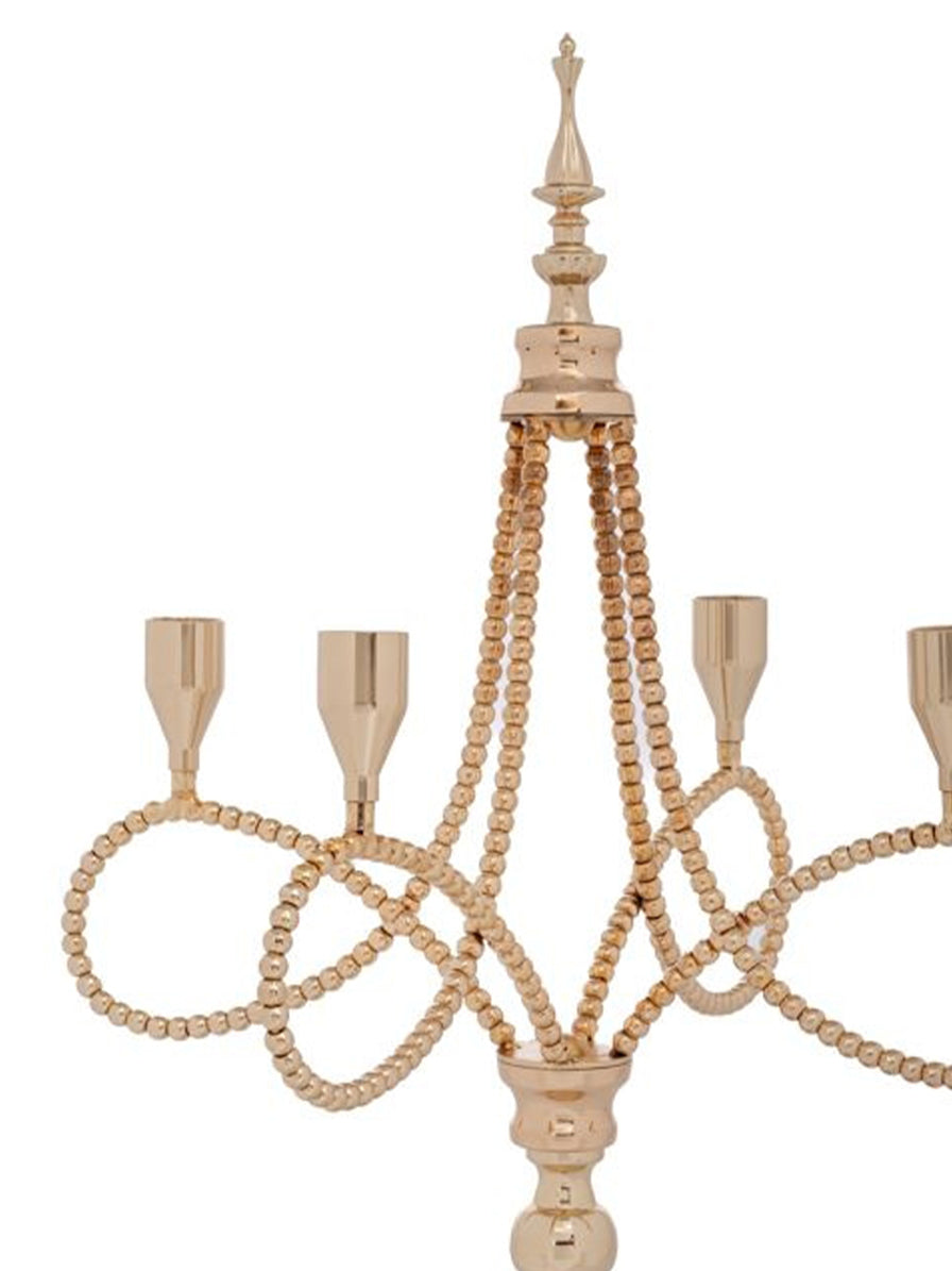 CANDELABRO TULIPANO ORO - 4 BRACCIA