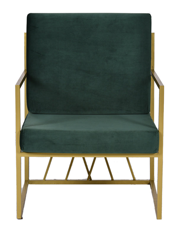 CUSCINO POLTRONA HERNEST VELLUTO VERDE INGLESE