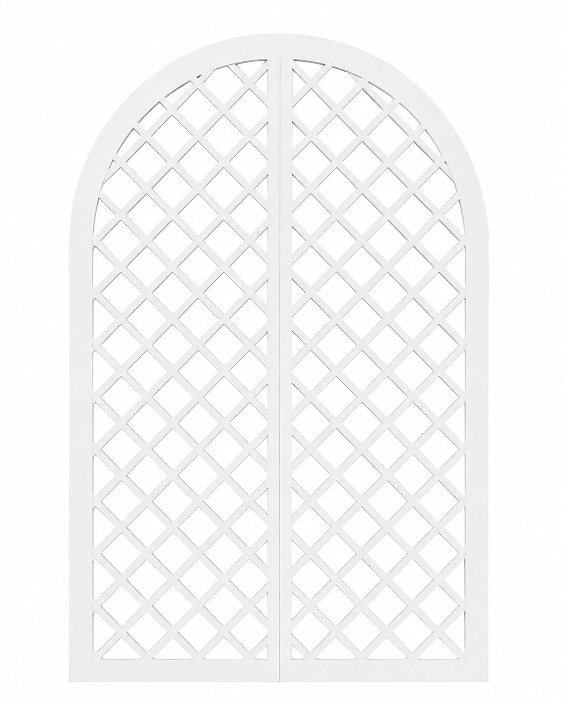 PORTA PER ARCO GRILLAGE IN LEGNO BIANCO