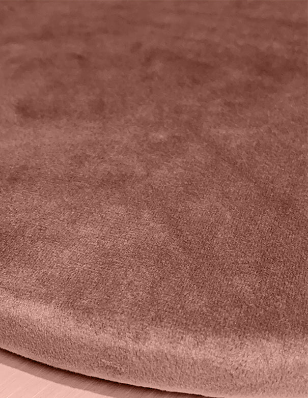 SOTTOPIATTO TONDO VELLUTO ROSA CIPRIA