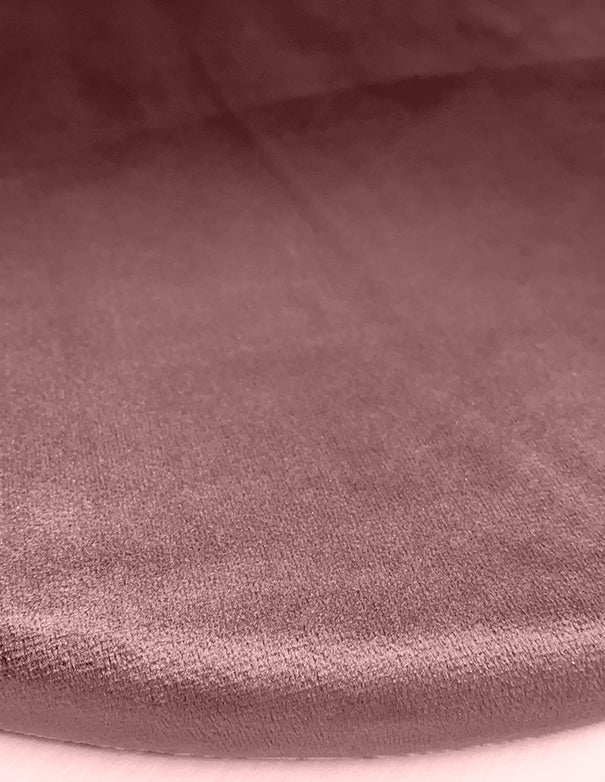 SOTTOPIATTO TONDO VELLUTO ROSA ANTICO