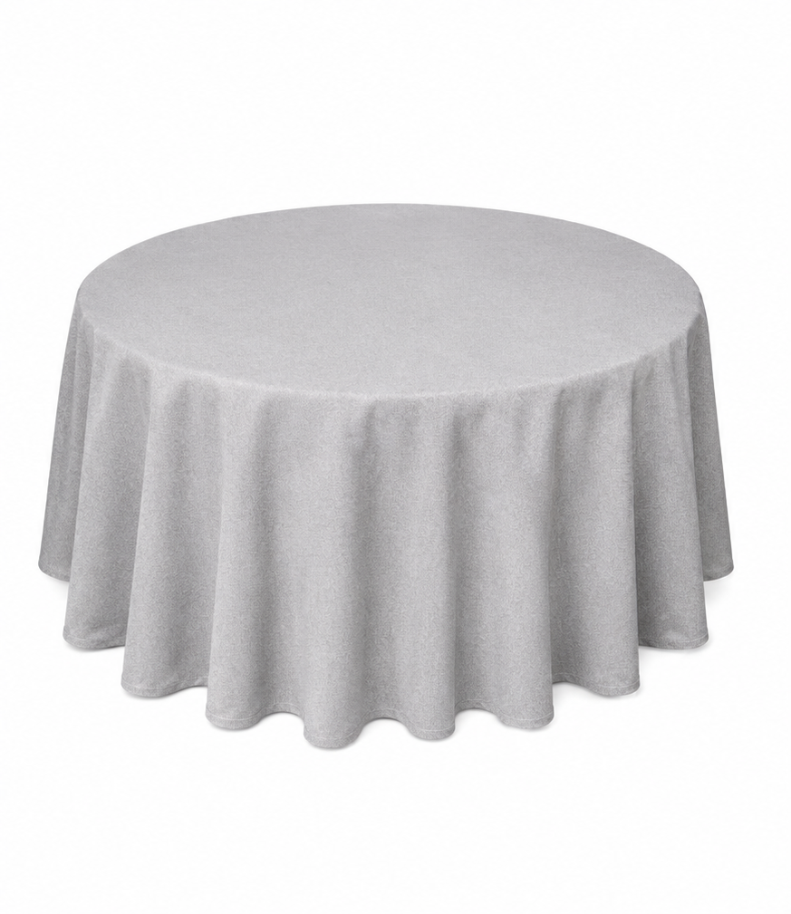 TOVAGLIA TONDA MISTO LINO GRIGIO