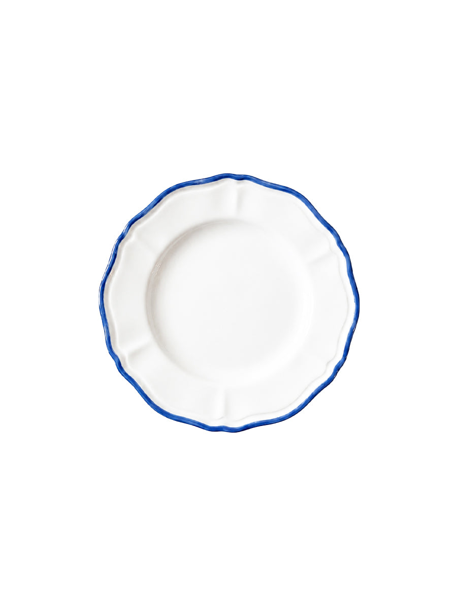 SOTTOPIATTO E PIATTINO PANE BORDO BLU