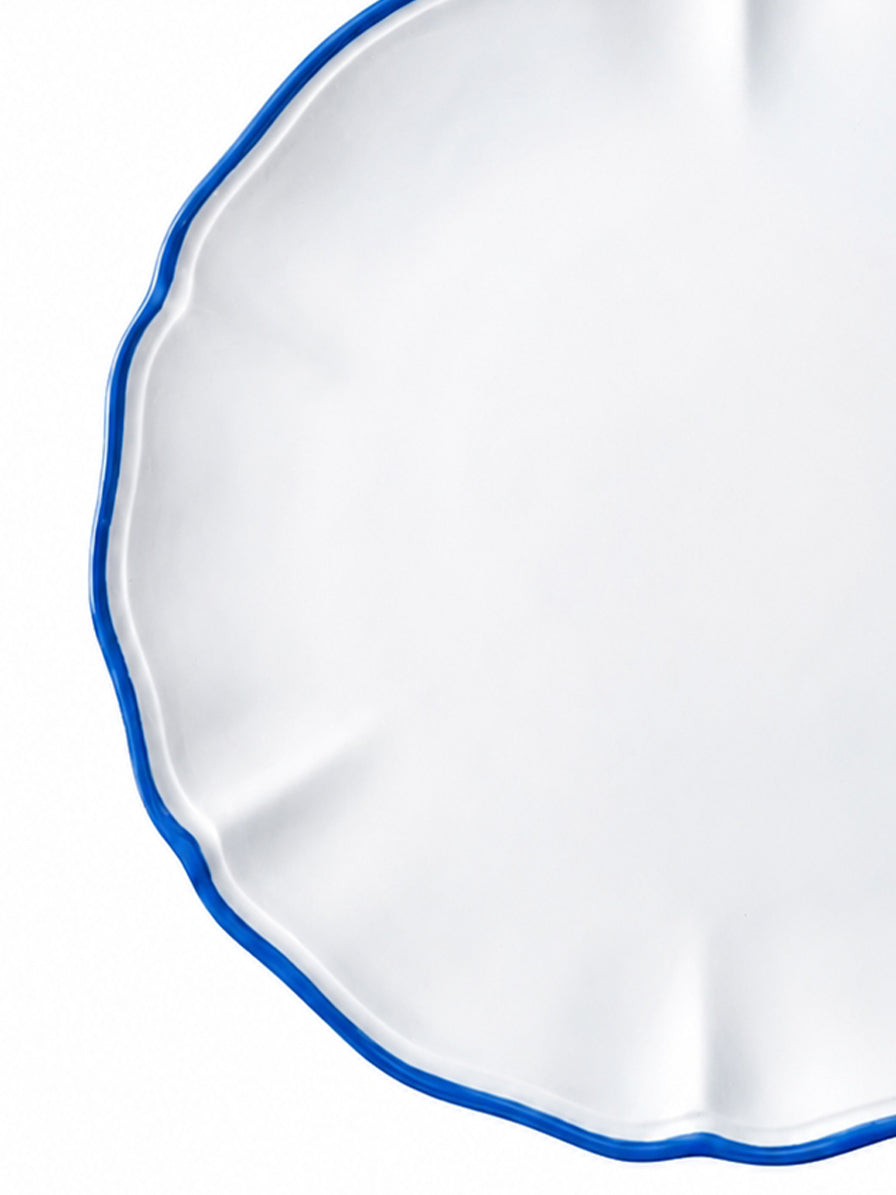 SOTTOPIATTO E PIATTINO PANE BORDO BLU