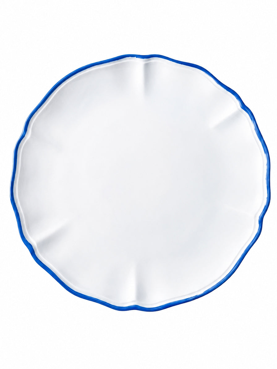 SOTTOPIATTO E PIATTINO PANE BORDO BLU