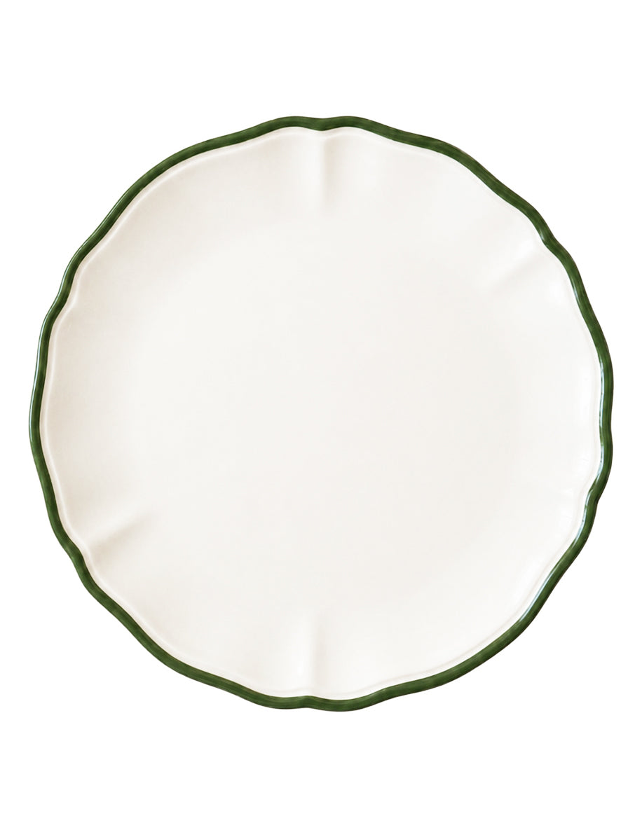 SOTTOPIATTO E PIATTINO PANE BORDO VERDE