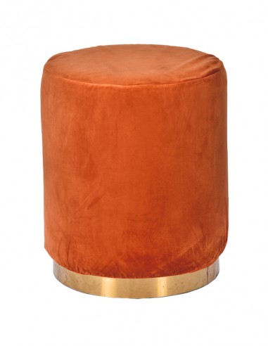 POUF ELIZABETH TONDO TERRACOTTA