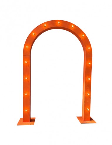 ARCO CON LAMPADINE ARANCIONE