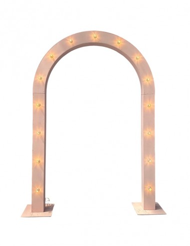 ARCO CON LAMPADINE ROSA