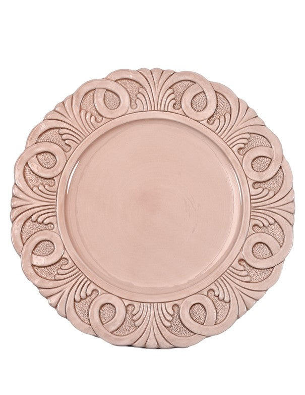 SOTTOPIATTO E PIATTINO PANE LINEA MONOPOLI ROSA