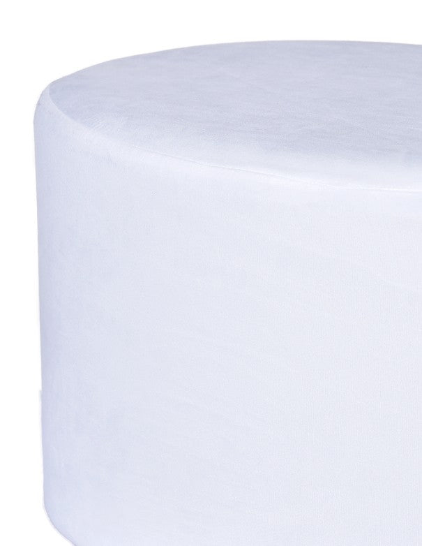 POUF ELIZABETH OVALE BIANCO