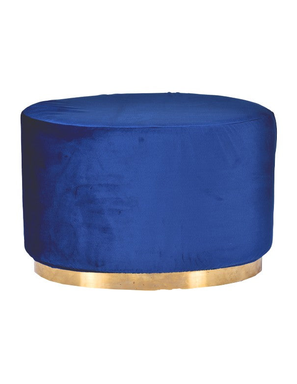 POUF ELIZABETH OVALE BLU