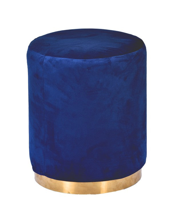 POUF ELIZABETH TONDO BLU