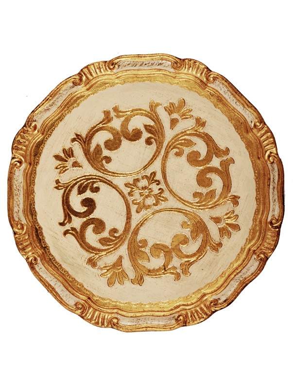 SOTTOPIATTO E PIATTINO PANE LEGNO MOZART