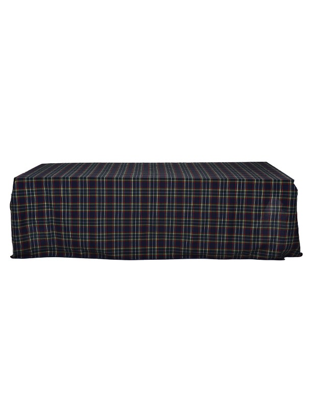 TOVAGLIA QUADRATA TARTAN BLU