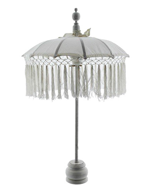 OMBRELLINO BALI SMALL MACRAME BIANCO