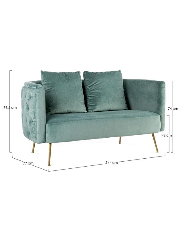 DIVANO NUVOLA IN VELLUTO TIFFANY